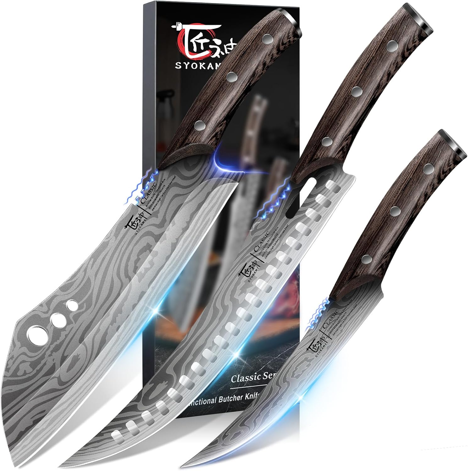 DeliceHom professional kitchen knife set — covered by lifetime warranty