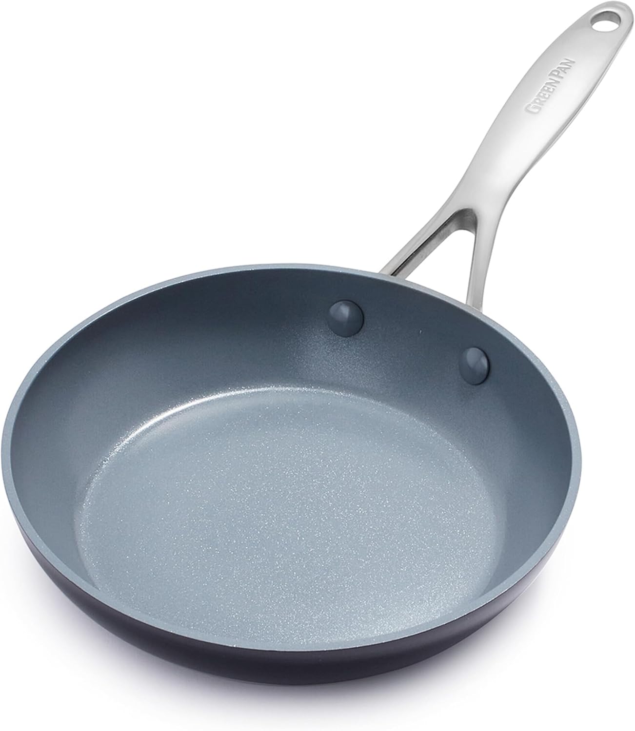 Ceramic non-stick fry pan with mineral-reinforced coating