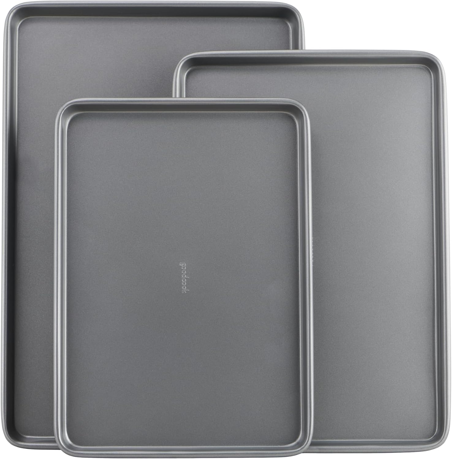 Non-stick baking pan set for even, easy-release baking