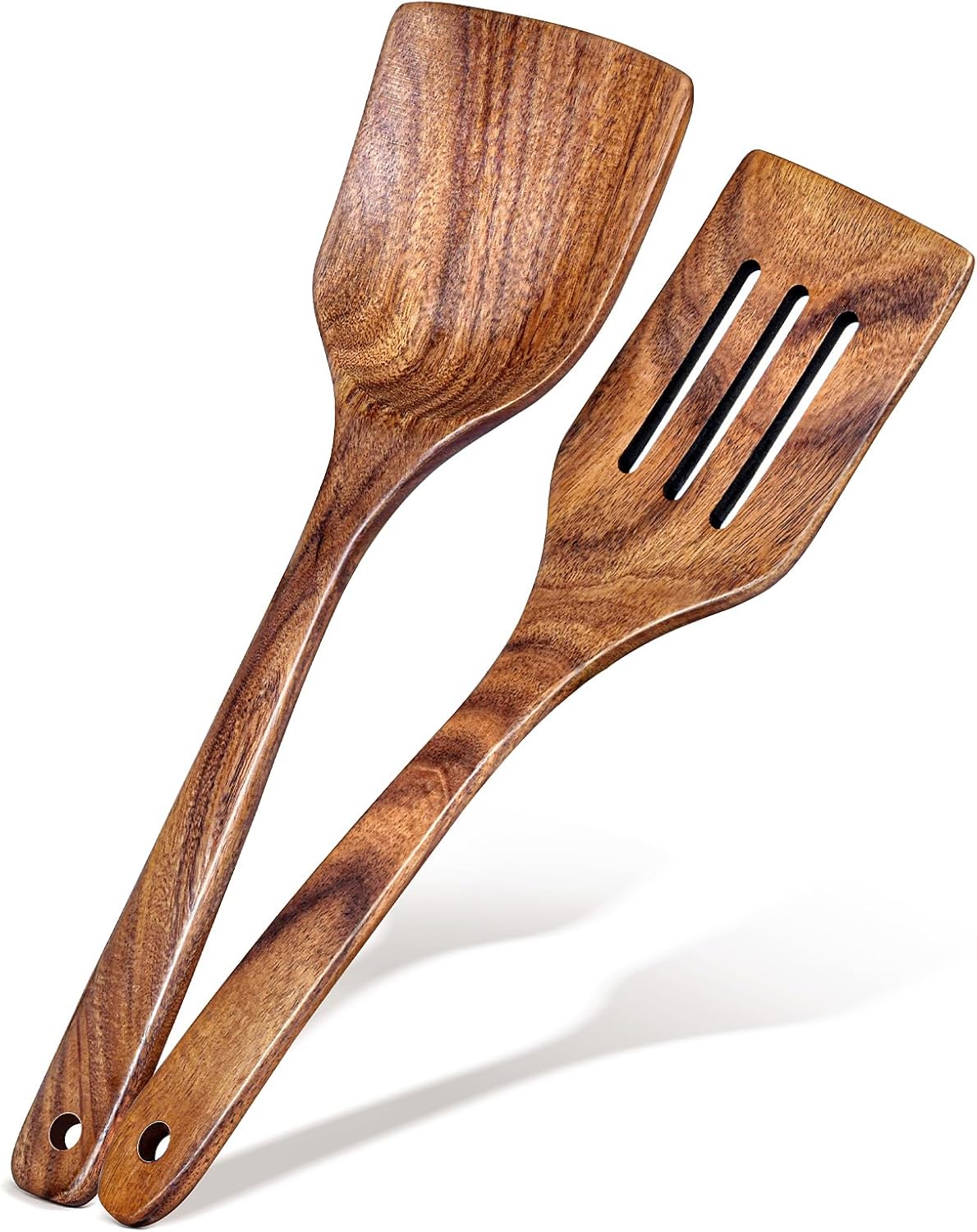 Natural wooden spatula, hand-finished and knife-friendly